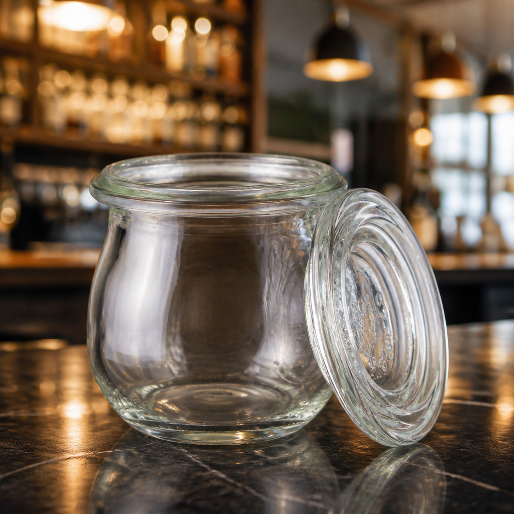 Commercial Glasses With Lid 75ml - 12 Pack Dessert Glasses