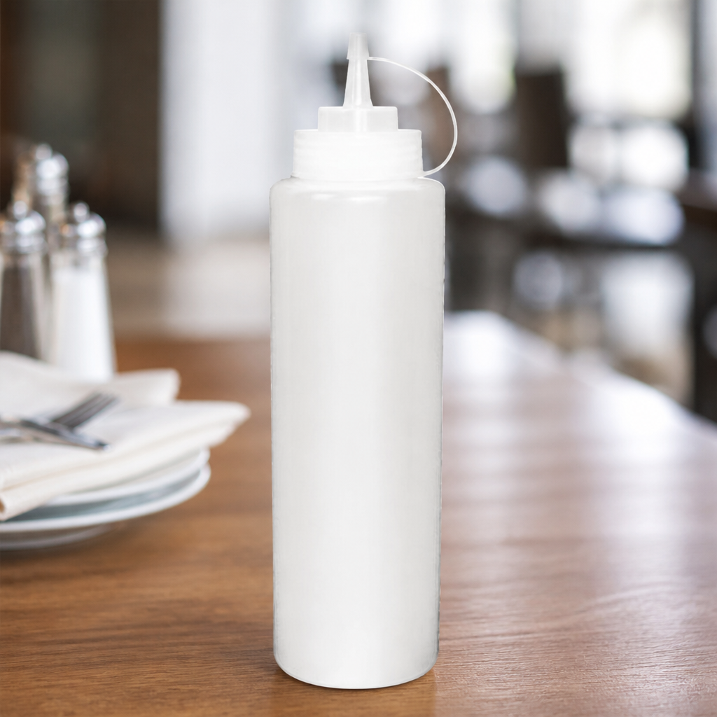 24oz Commercial Clear Squeeze Sauce Bottle for Precise Dispensing