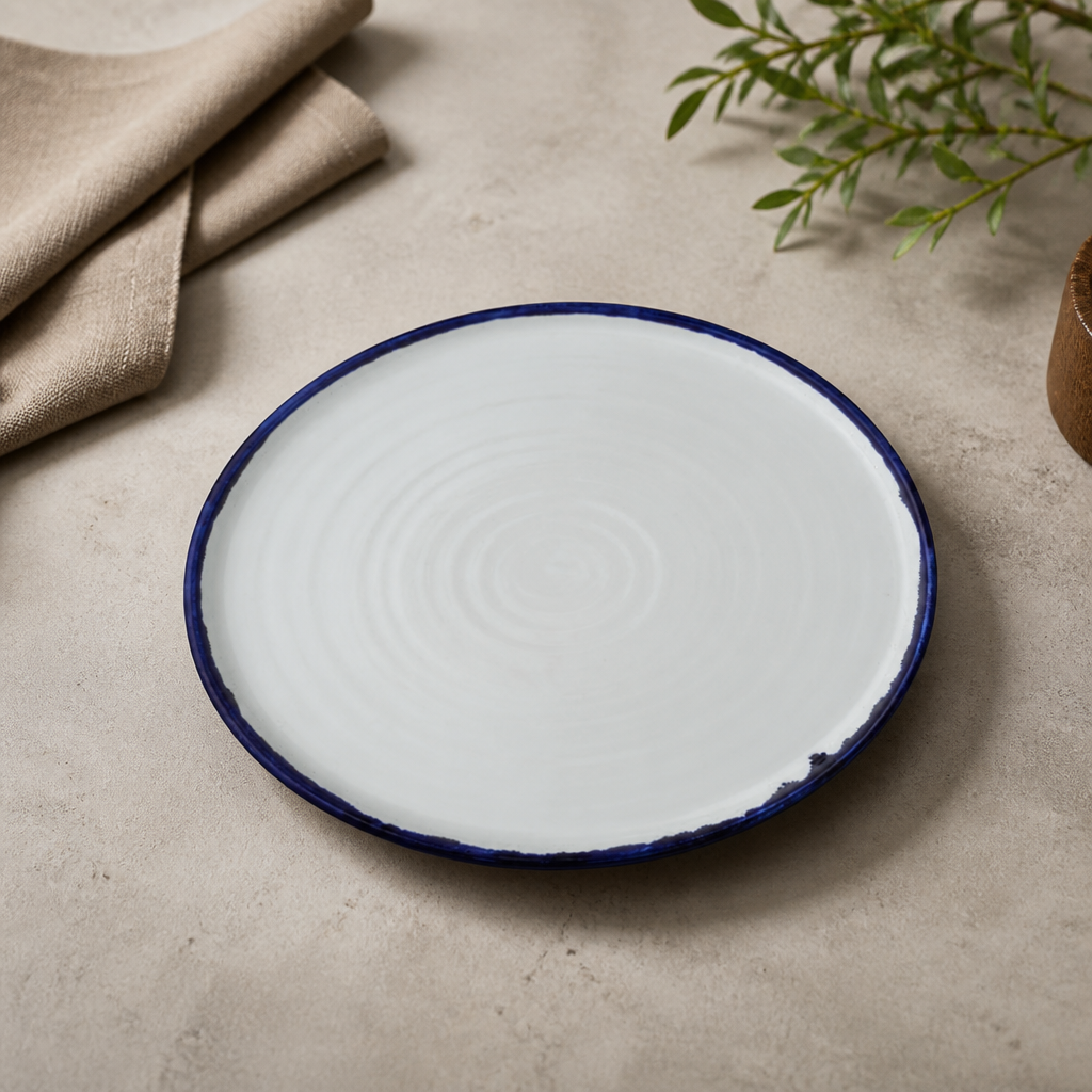 Commercial Walled Plates 260mm Porcelain 6 Pack