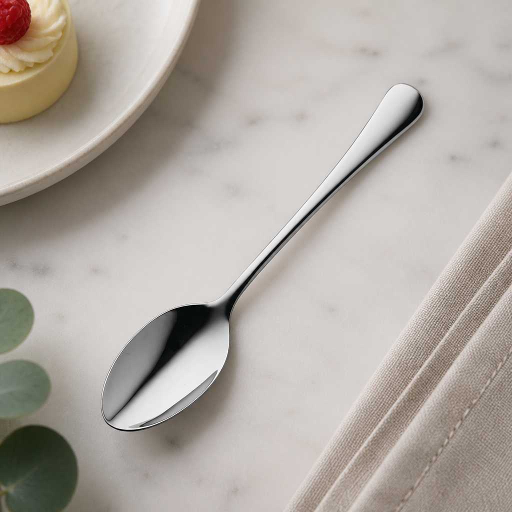 Commercial Dessert Spoons 12 Pack Stainless Steel Elegant Design
