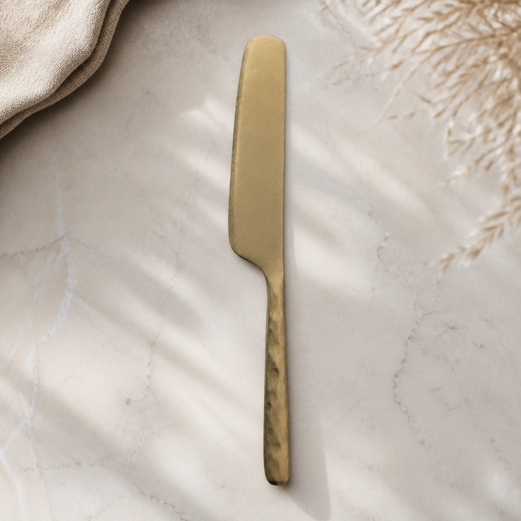Commercial Vintage Gold Butter Knives 12 Pack Stainless Steel
