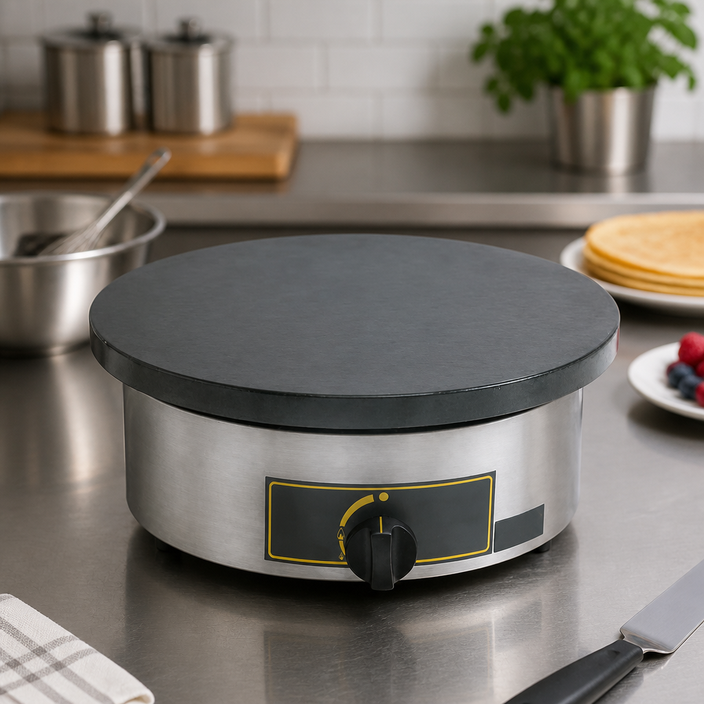Commercial Gas Crepe Maker 400mm Cooking Area 60 Crepes Output