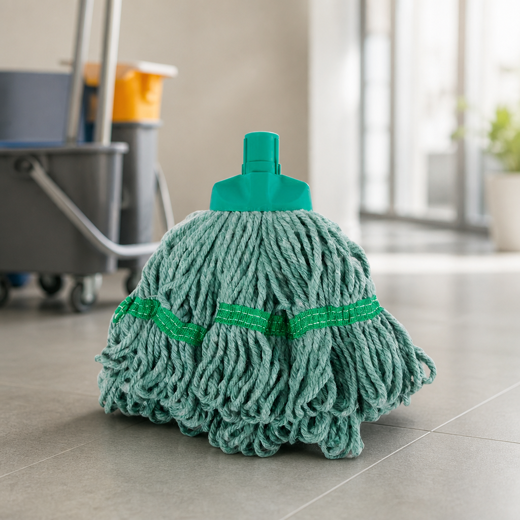 Small Yarn Socket Mop Head Green