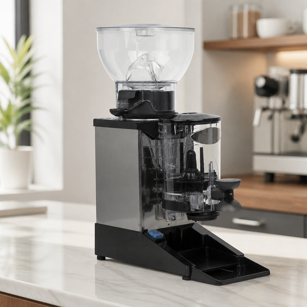 Commercial Coffee Grinder 1kg Capacity Adjustable Burrs