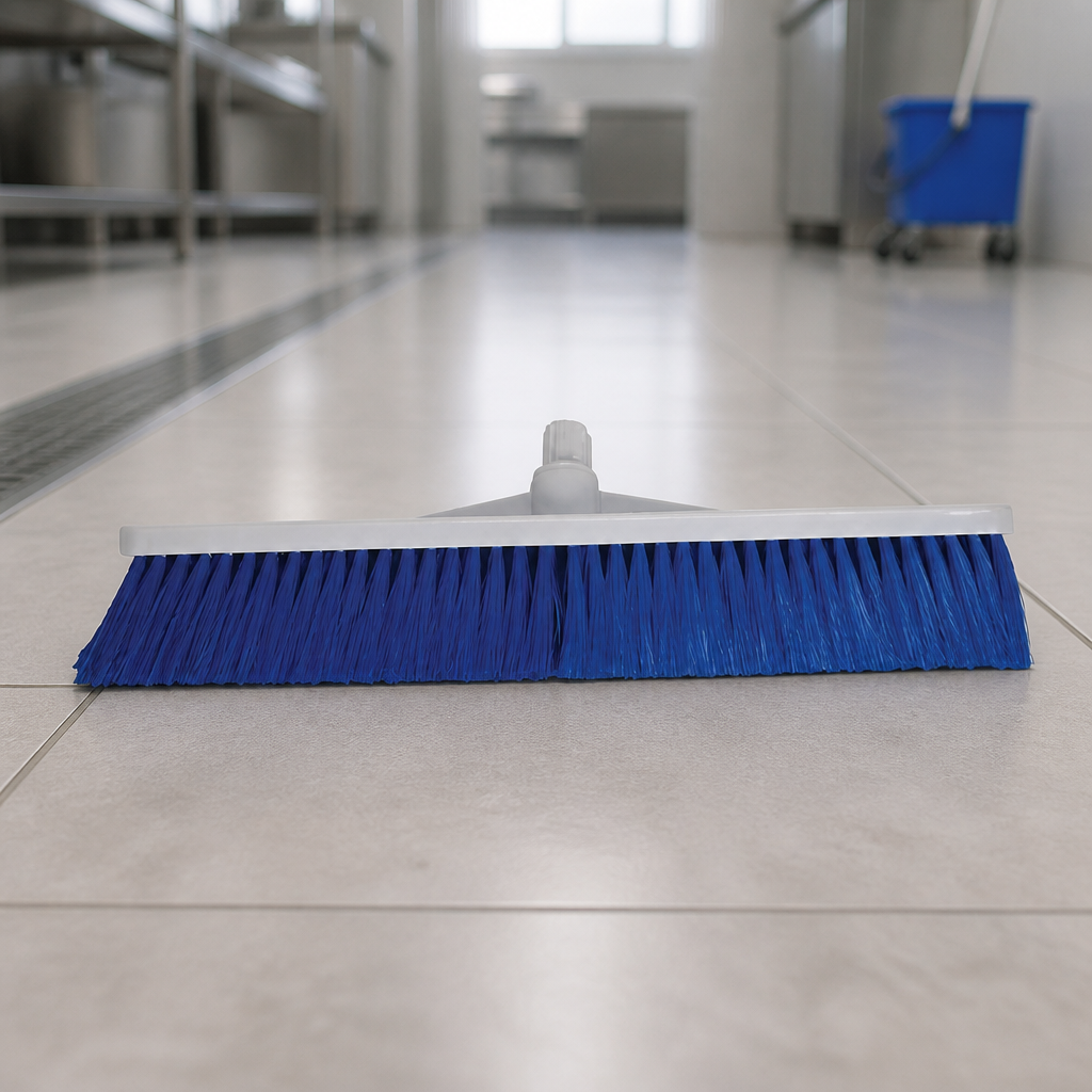 Stiff Bristle Hygiene Broom Head 305mm Commercial Cleaning Tool