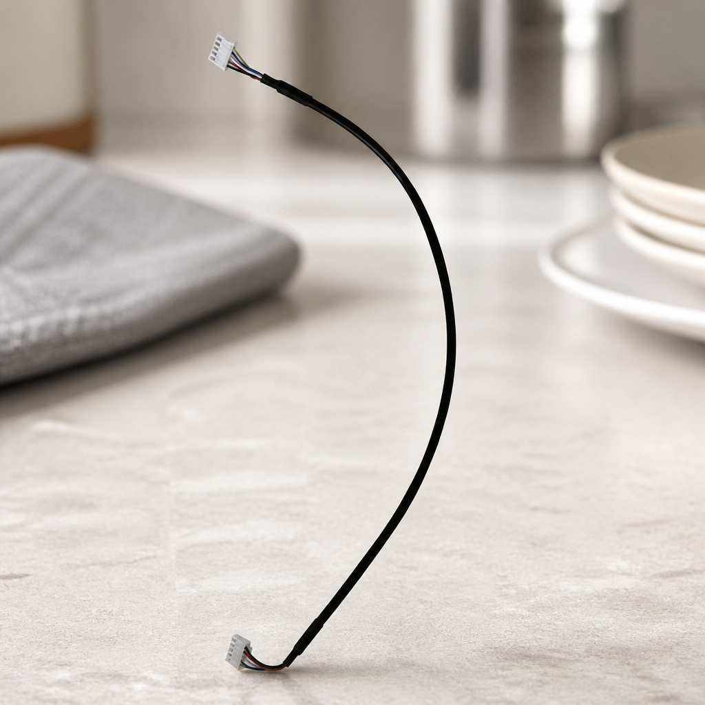 Induction Hob Connect Cable 250mm Wire Black Commercial Parts