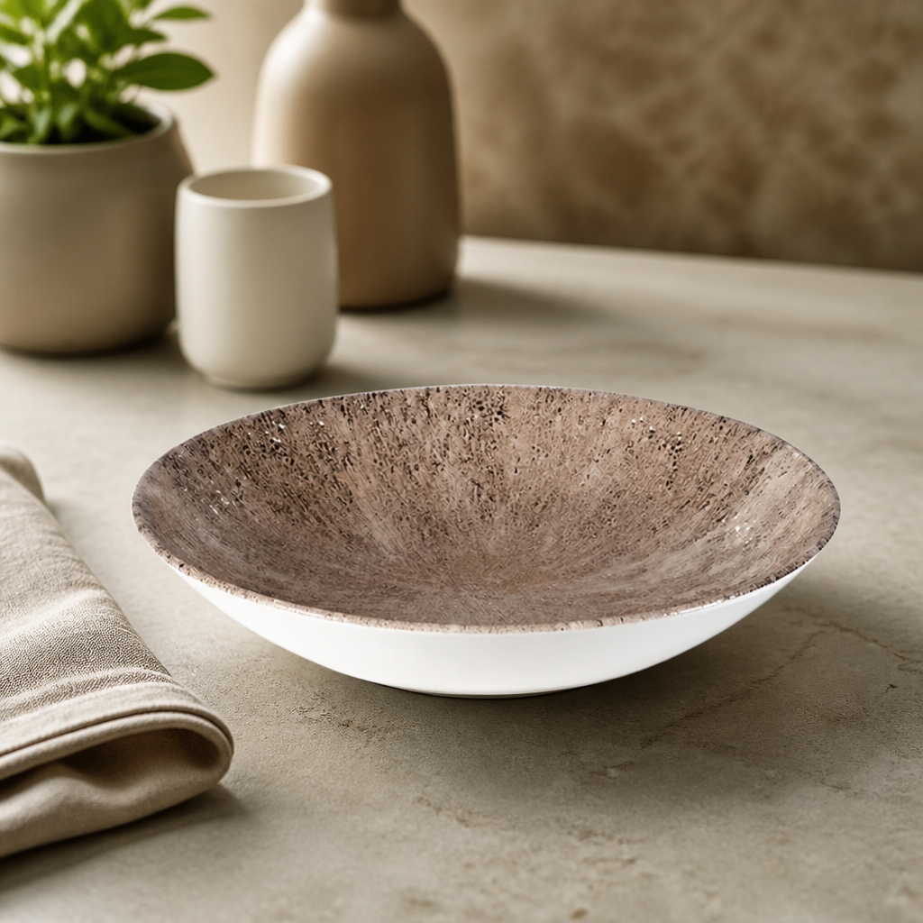 Commercial Stone Coupe Bowls 248mm 1.136Ltr 12 Pack