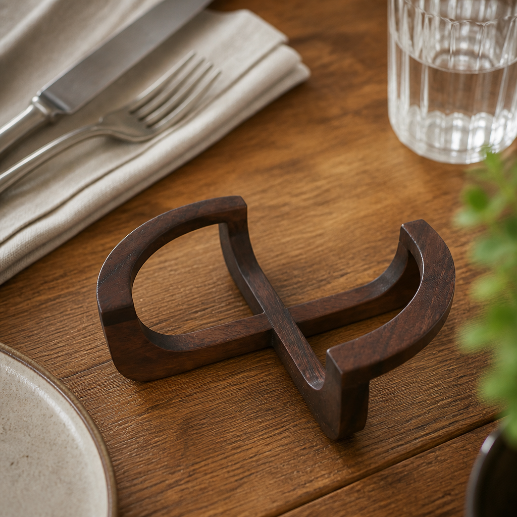 Commercial Wooden Trivets 92mm for Casserole Dishes - 4 Pack