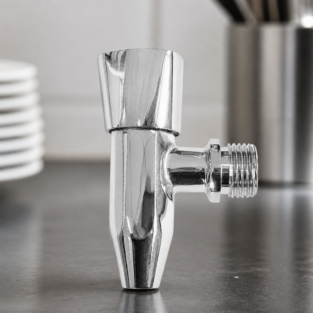 Commercial Bains Marie Tap Spare Part Brass Silver 32.5mm Height