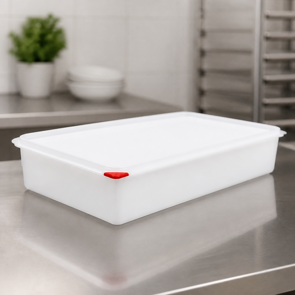 Commercial Food Storage Boxes 13.7Ltr Gastronorm Containers 4 Pack