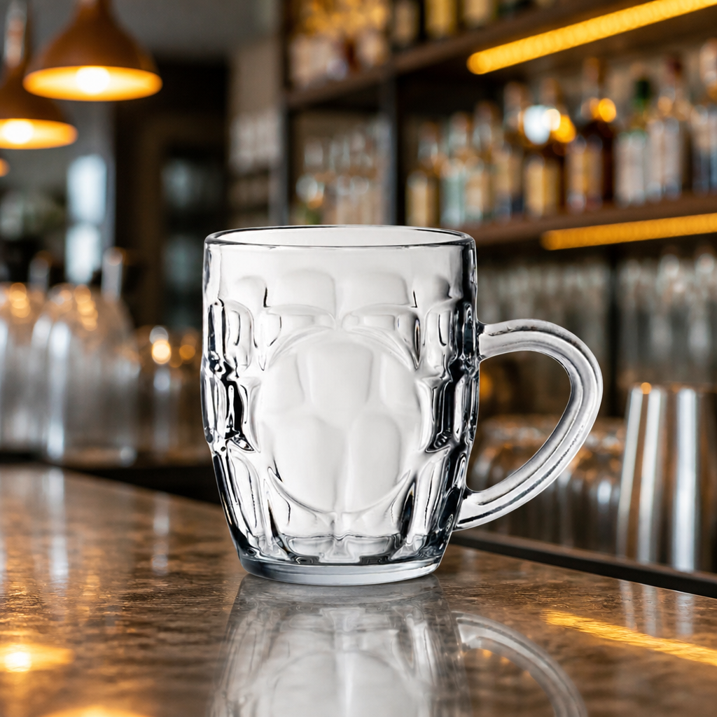 Commercial Dimple Panelled Tankards 290ml 36 Pack