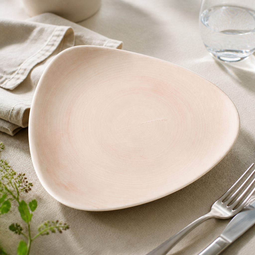Canvas Coral Lotus Plates 254mm (12 Pack)