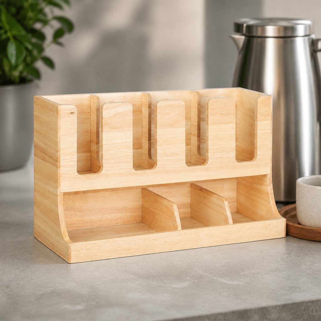 Commercial Cup Dispenser Wood 450x120x240mm