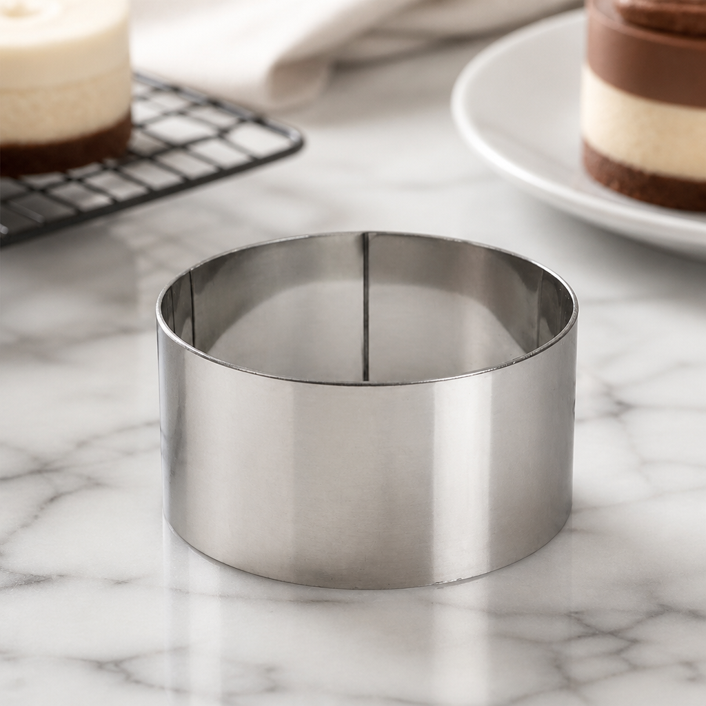 Commercial Round Mini Gateaux Mould 62mm Stainless Steel