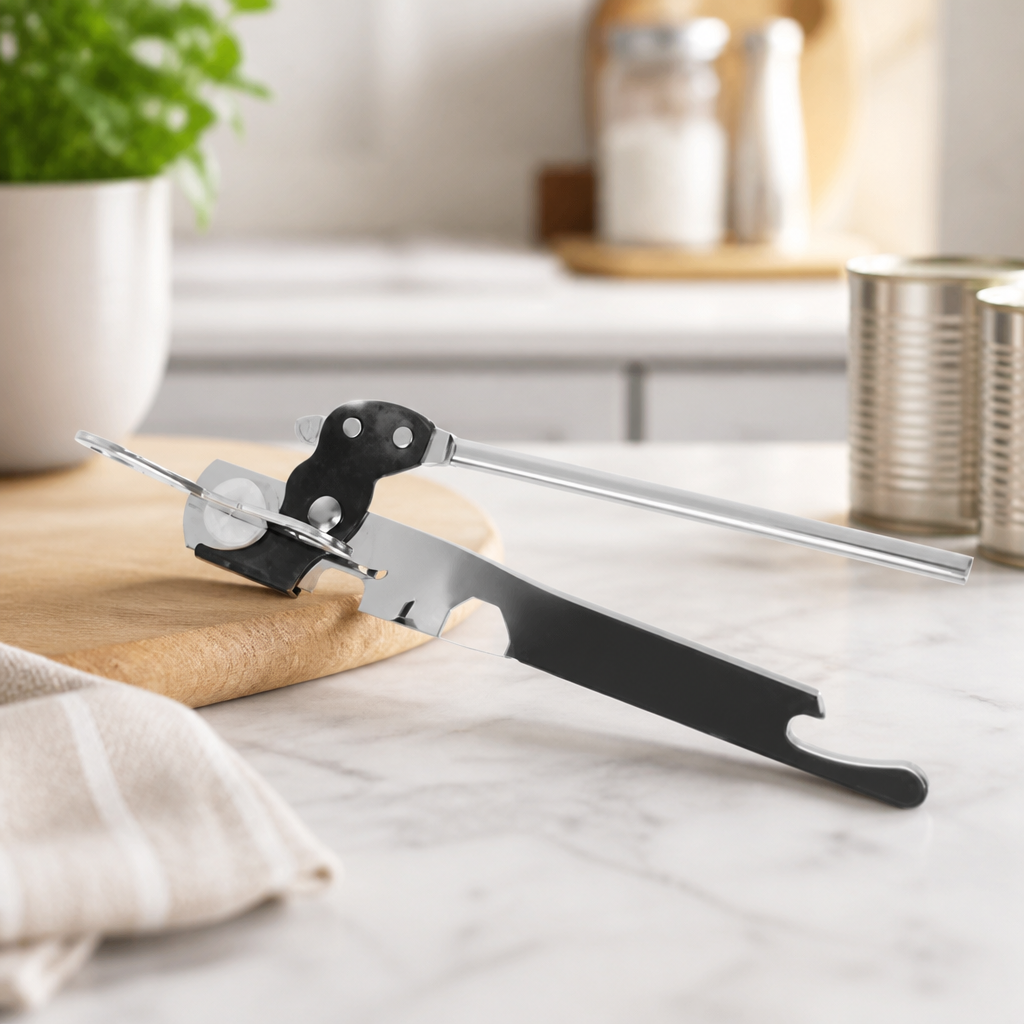 Commercial Stainless Steel Can Opener with Bottle Opener