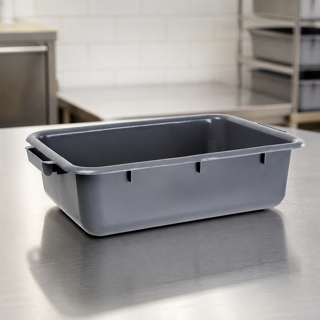 Commercial Plastic Tote Box 18L with Strong Handles