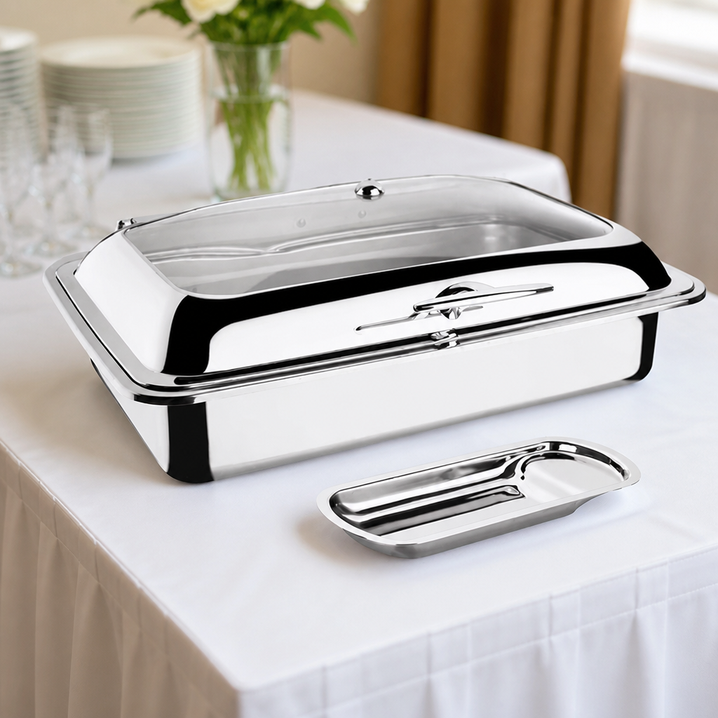 Induction Chafer 1/1 GN Stainless Steel Commercial Chafing Dish