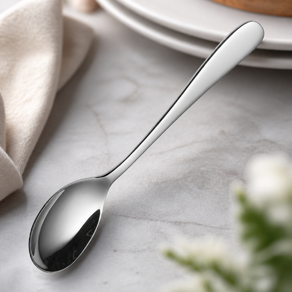 Oasis style dessert spoons set of 12 high-quality stainless steel