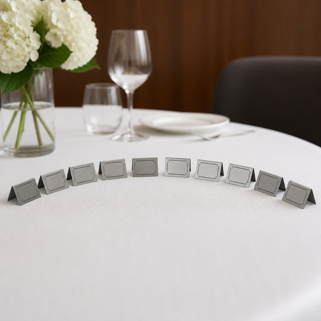 Stainless Steel Table Number Holders Set 11-20 for Restaurants