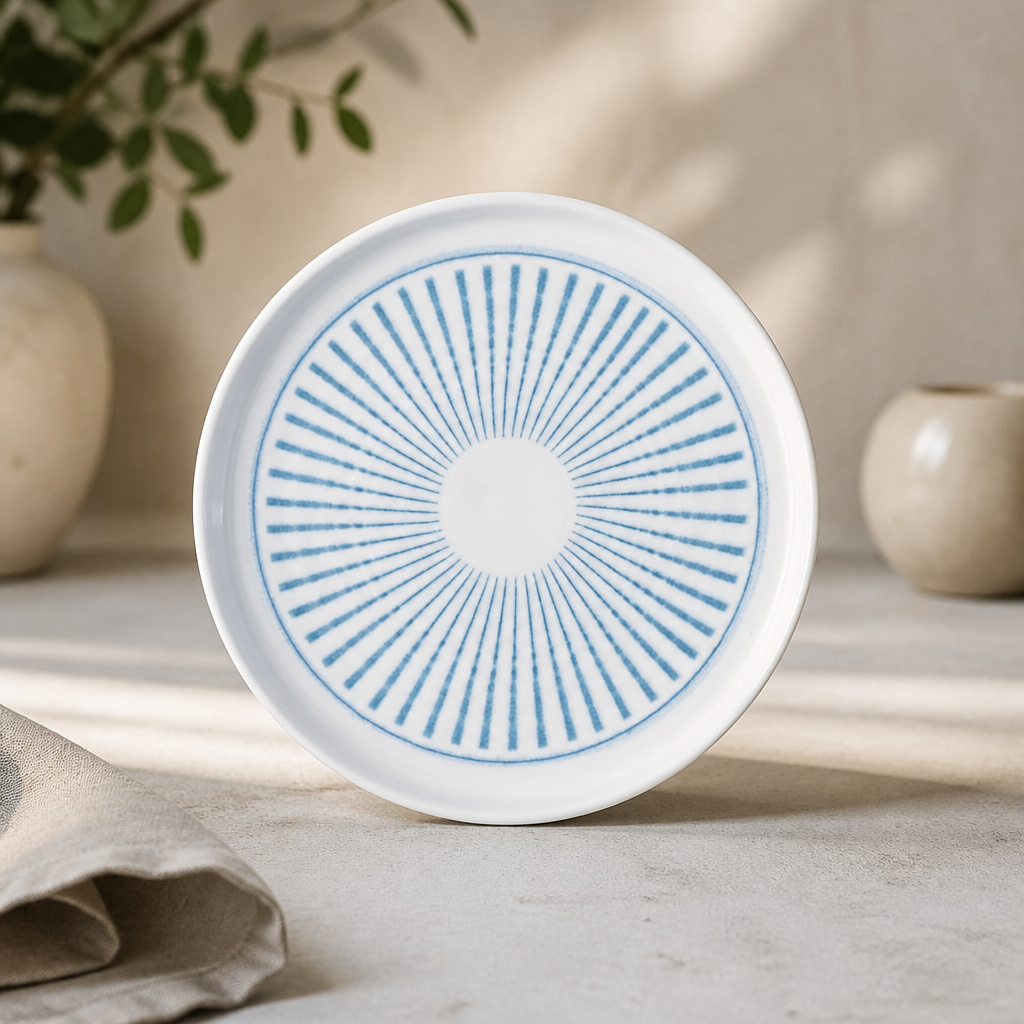 Commercial Walled Plates 210mm - Eco Glaze - 6 Pack