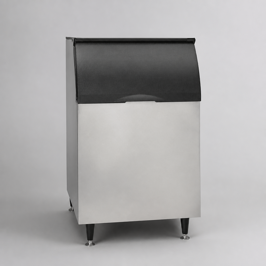 Commercial Ice Storage Bin 253kg Capacity Stainless Steel