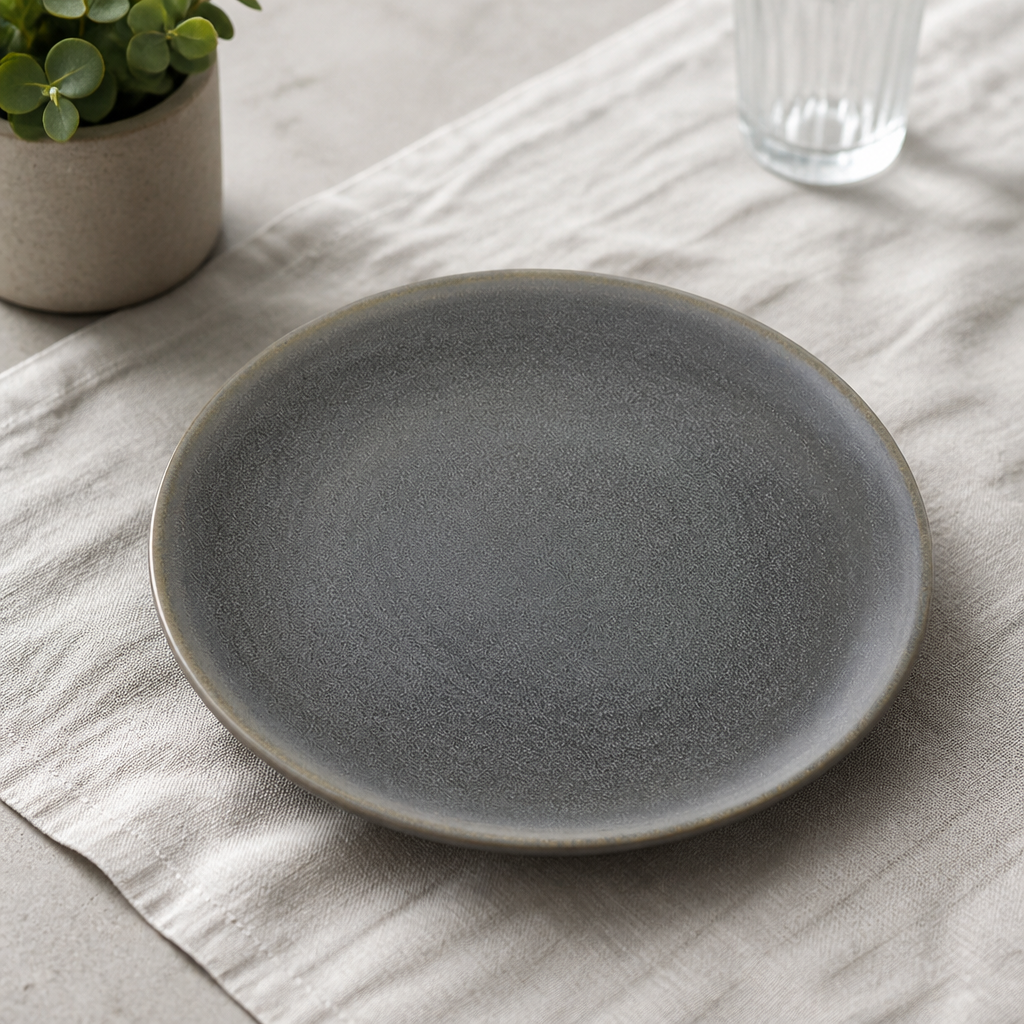 Commercial Coupe Plates Grey 295mm Vitrified Stoneware 6 Pack
