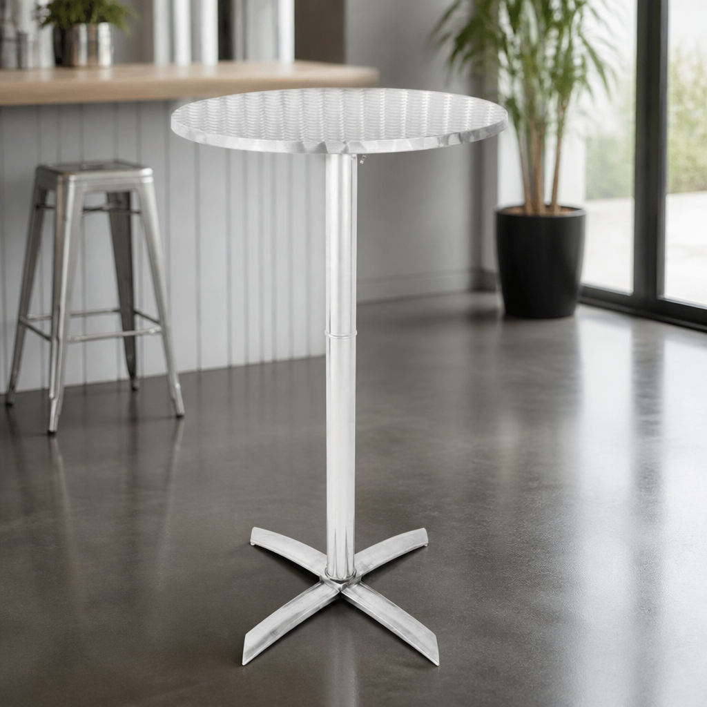 Commercial Stainless Steel Flip Top Poseur Table 600mm