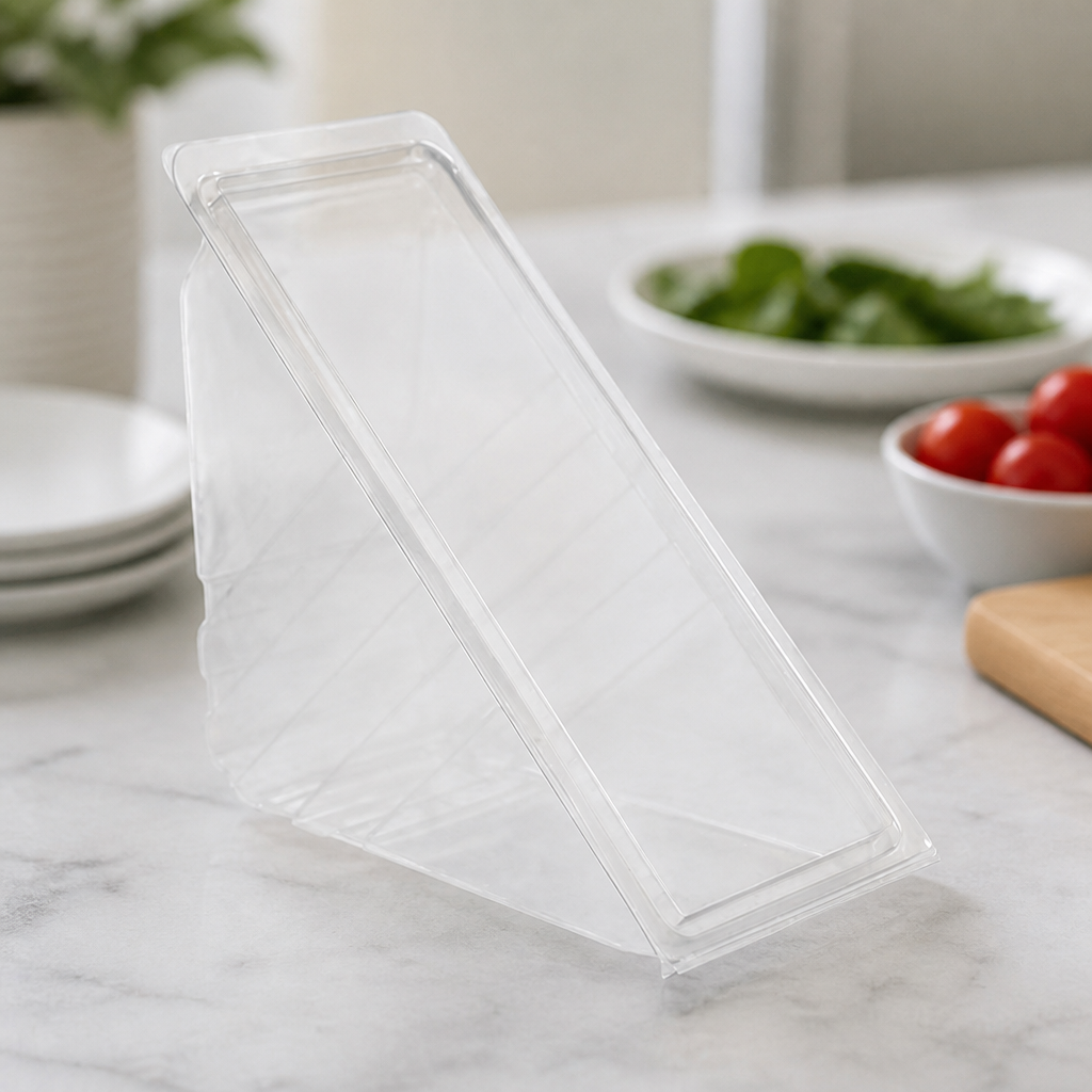 Recyclable Deep Fill Sandwich Wedges 500 Pack Takeaway Containers