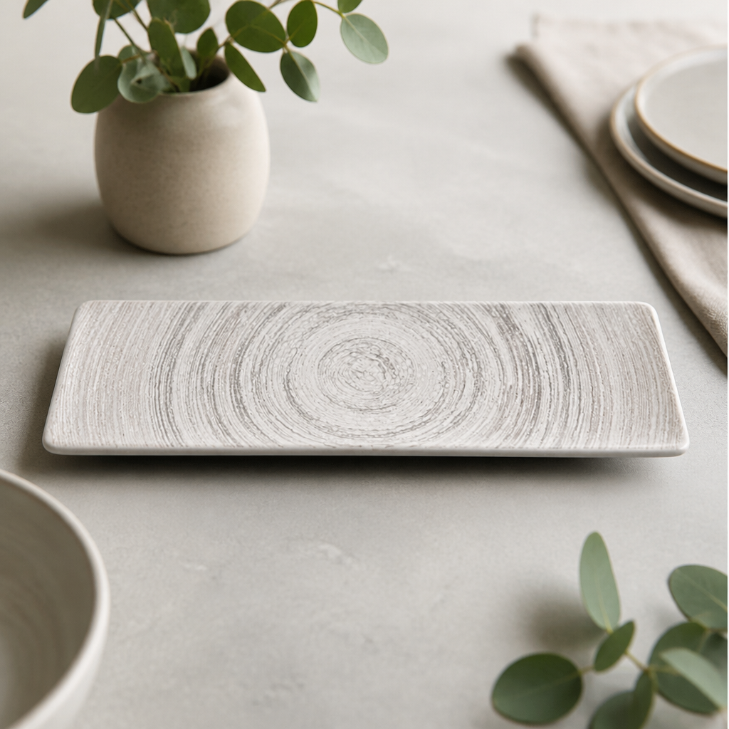 Commercial Oblong Plates 330 x 110mm - 6 Pack Dishwasher Safe