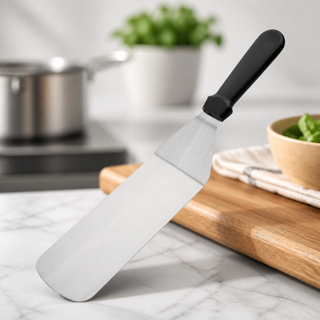 25cm Commercial Stainless Steel Solid Spatula Turner