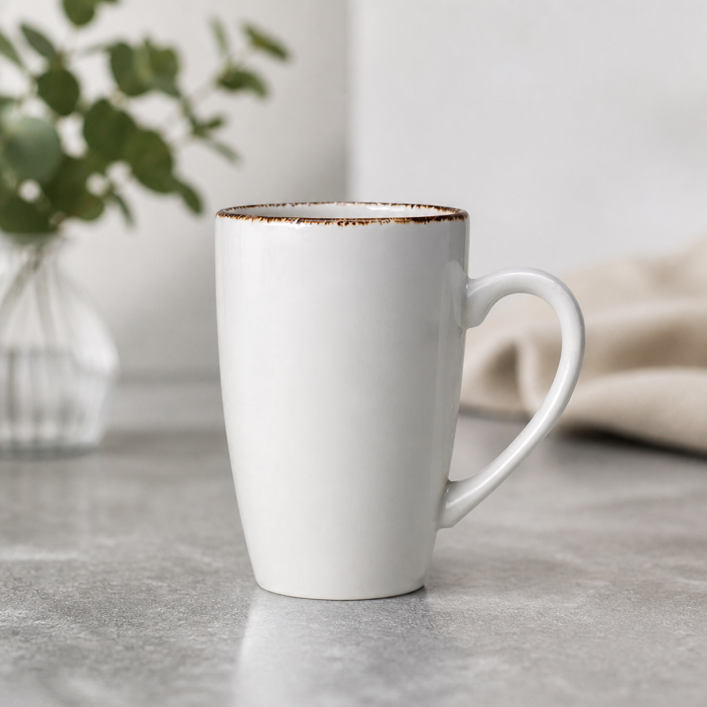 Commercial Brown Dapple Quench Mugs 285ml - 24 Pack