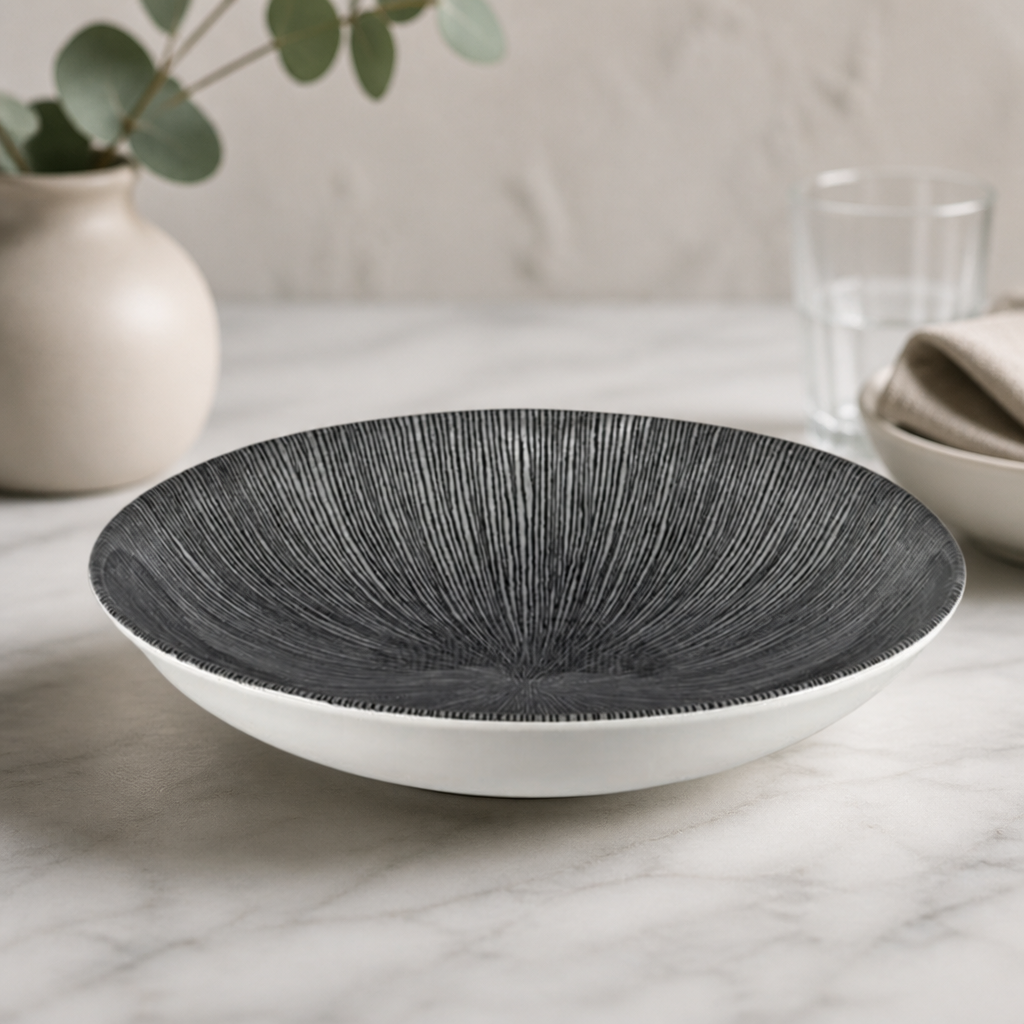 Commercial Coupe Bowls Black 248mm - 12 Pack