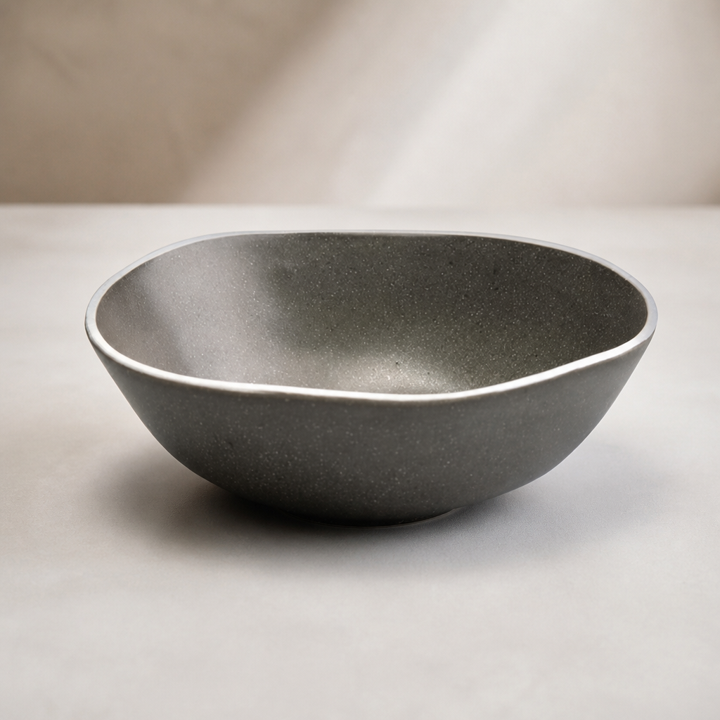 Commercial Salad Bowls 155mm Charcoal Grey 6 Pack