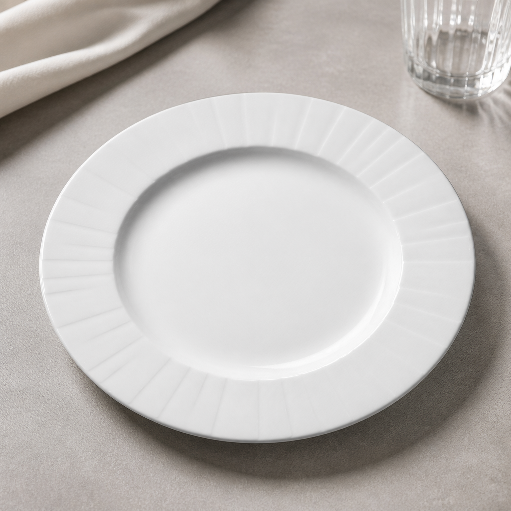 Large Gourmet Plates 285mm Stackable Commercial Dinnerware 6 Pack