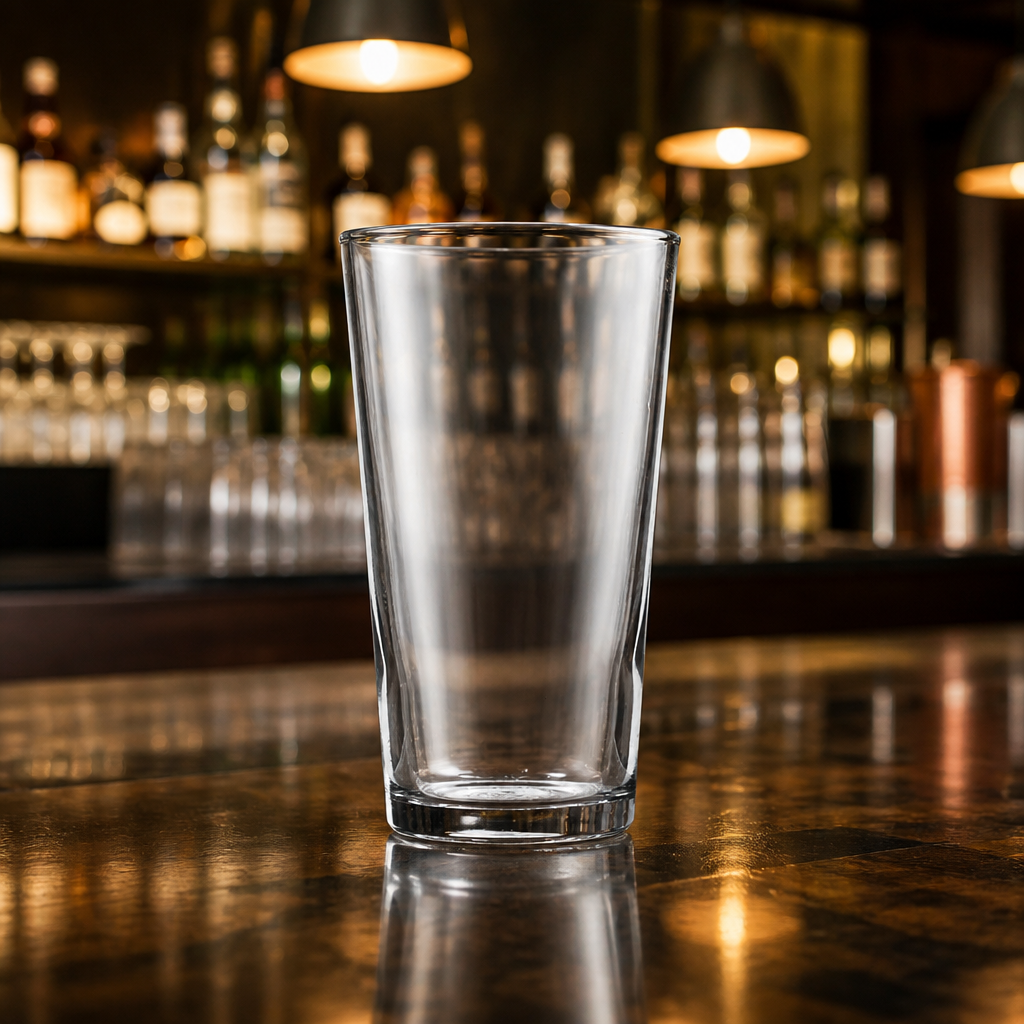 Nucleated Toughened Conical Beer Glasses 280ml CE Marked (48 Pack)