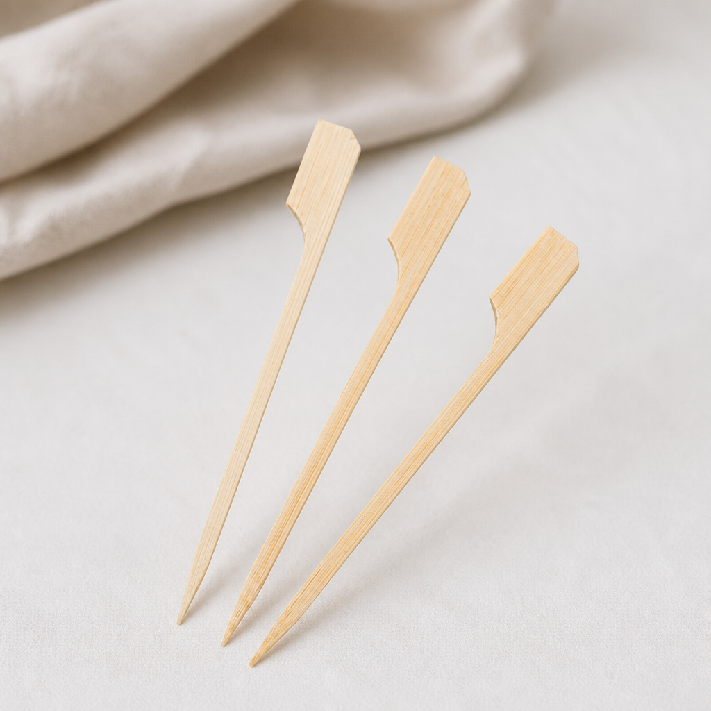 Biodegradable Bamboo Steak Markers for Commercial Use 100 Pack