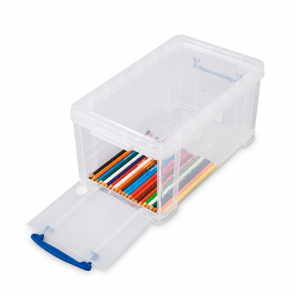 8 Litre Clear Plastic Storage Box with Lid