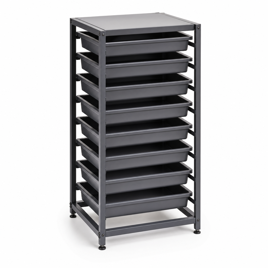 8 Tray Single Storage Frame with Trays