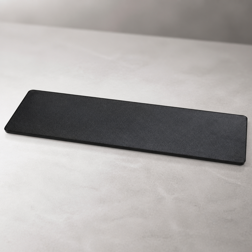 Commercial Melamine Trays Black Granite GN 2/4 Pack