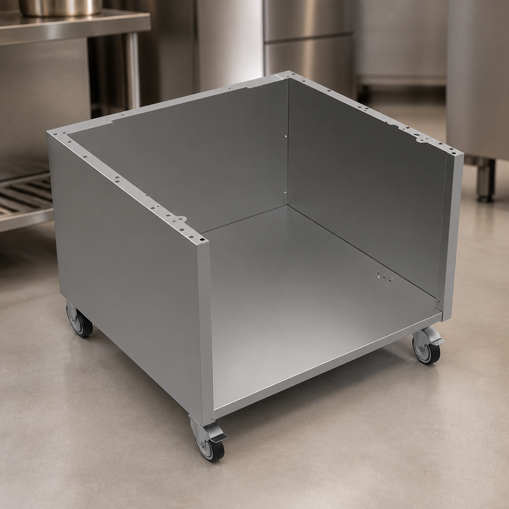Commercial Stainless Steel Stand with Castors for 800mm Countertop