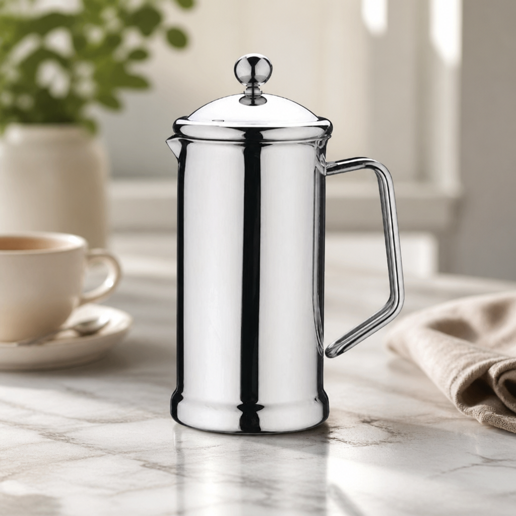 3 Cup Commercial Stainless Steel Cafetiere for Home or Office