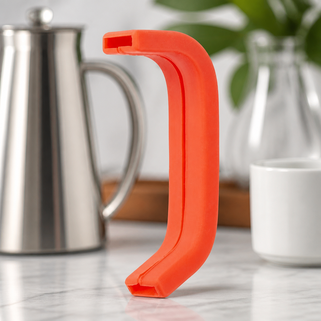 Silicone Handle Cover for 340ml Milk Frothing Jug Red