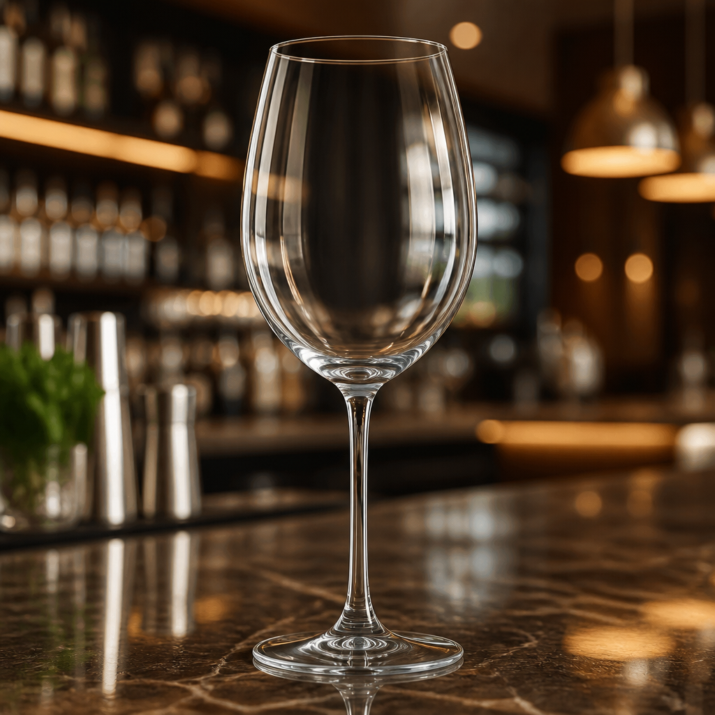 615ml Commercial Wine Glasses - 6 Pack Clear Glass Stemware