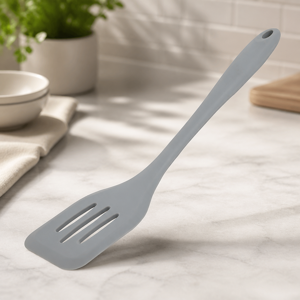 Commercial Silicone High Heat Flexible Slotted Turner 295mm