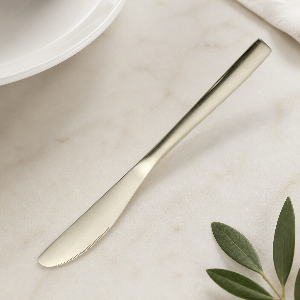 Commercial Dessert Knives Set of 12 Stainless Steel Satin Finish