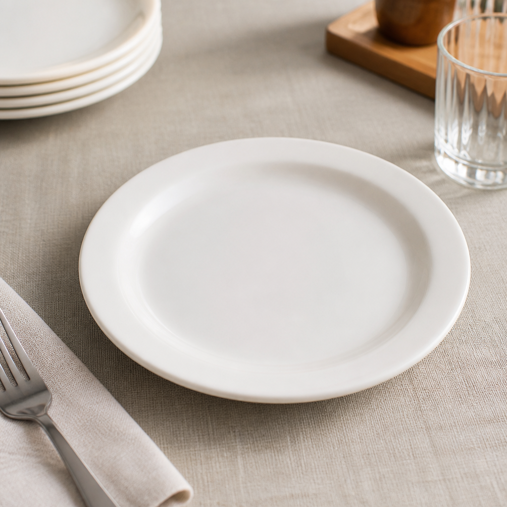 Commercial Pure Narrow Rim Plates 230mm - 24 Pack