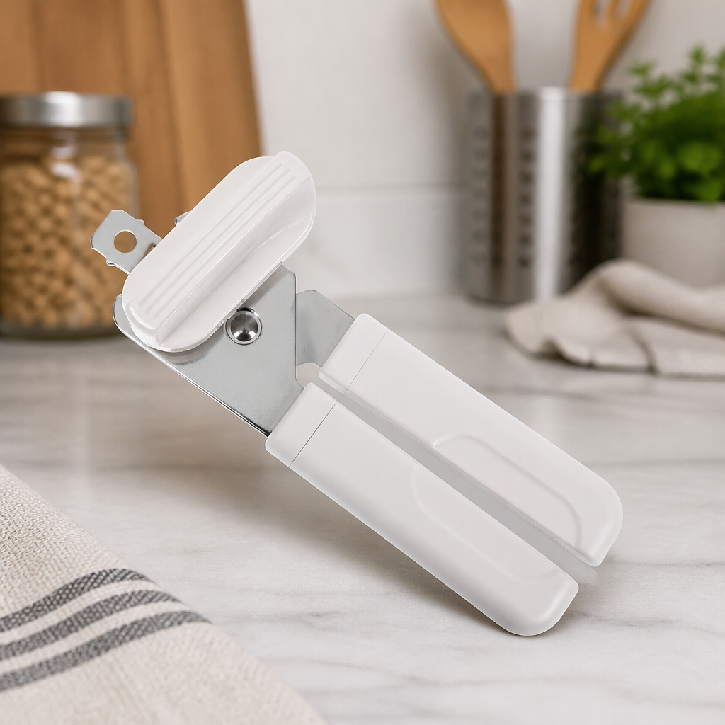 Commercial Hand Can Opener with Integral Bottle Opener