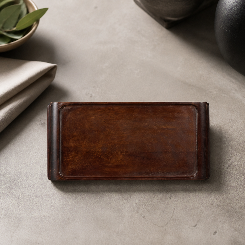 Commercial Wooden Rectangular Trays 145x300mm 6 Pack