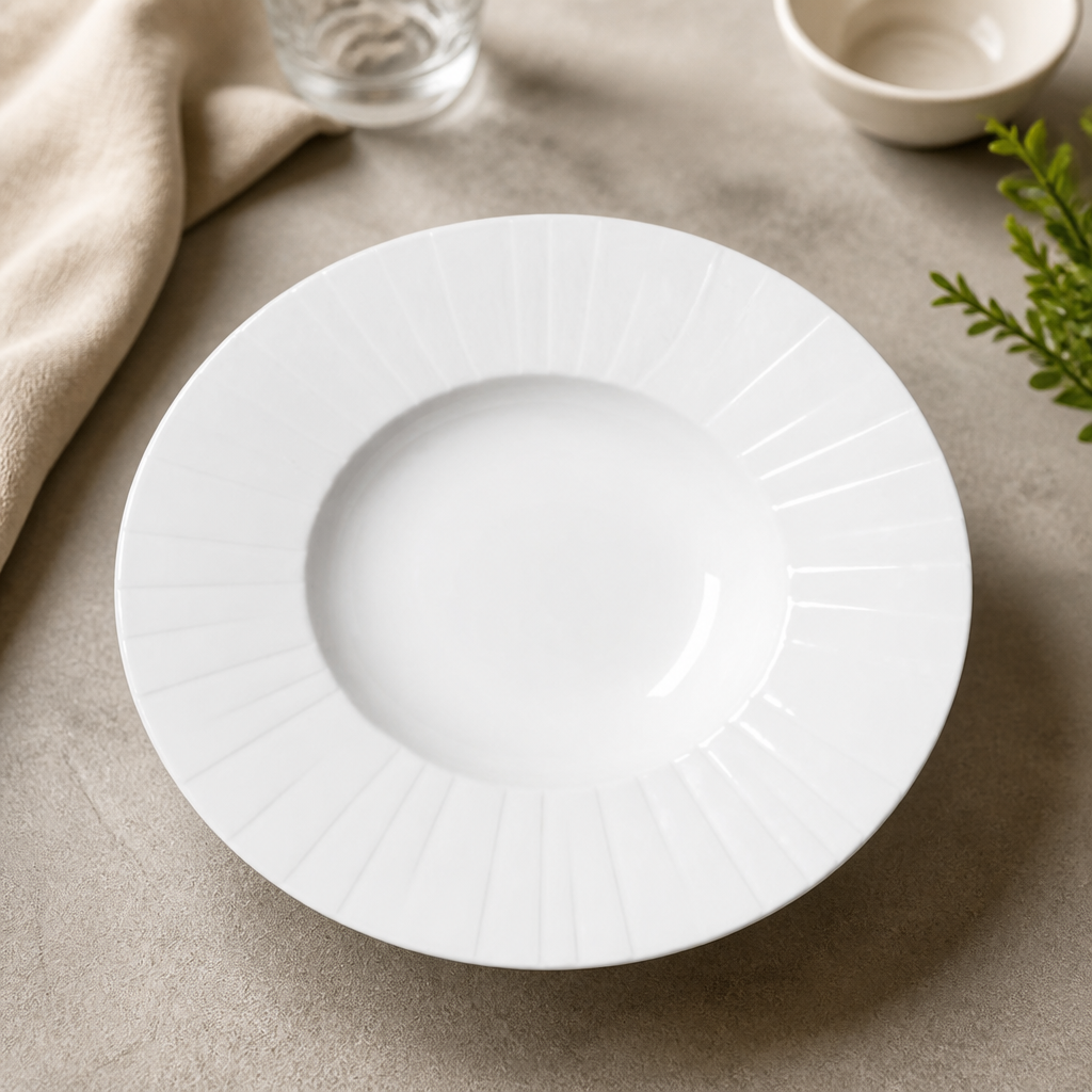 Commercial Gourmet Deep Rimmed Bowls 285mm - 6 Pack