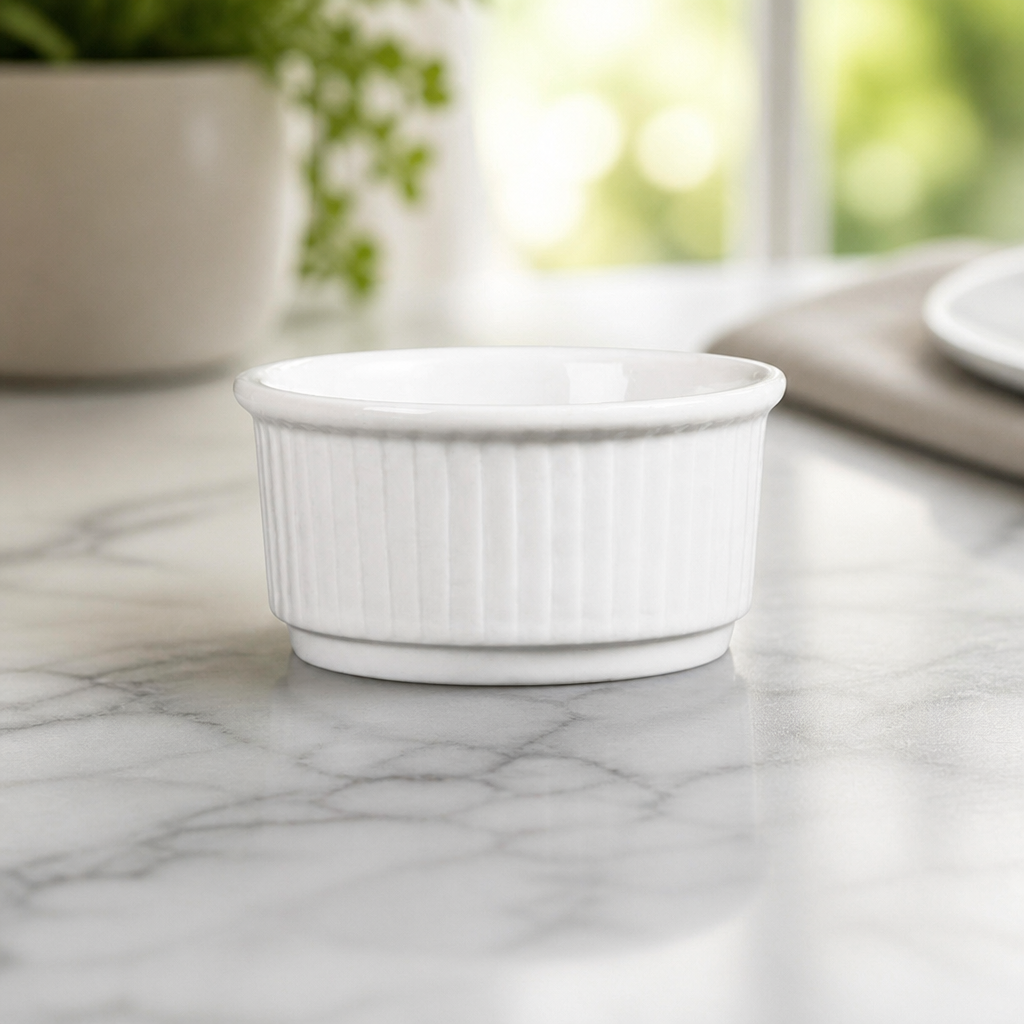 Commercial Porcelain Stacking Ramekins 85mm - 12 Pack